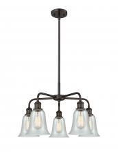 Innovations Lighting 516-5CR-OB-G2812 - Hanover - 5 Light - 24 inch - Oil Rubbed Bronze - Chandelier