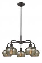 Innovations Lighting 516-5CR-OB-G96 - Fenton - 5 Light - 25 inch - Oil Rubbed Bronze - Chandelier