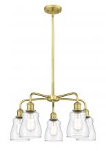 Innovations Lighting 516-5CR-SG-G392 - Ellery - 5 Light - 23 inch - Satin Gold - Chandelier