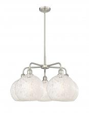 Innovations Lighting 516-5CR-SN-G1216-10WM - White Mouchette - 5 Light - 28 inch - Satin Nickel - Chandelier