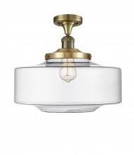 Innovations Lighting 517-1CH-AB-G692-16 - Bridgeton - 1 Light - 12 inch - Antique Brass - Semi-Flush Mount