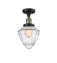 Innovations Lighting 517-1CH-BAB-G664-7 - Bullet - 1 Light - 7 inch - Black Antique Brass - Semi-Flush Mount