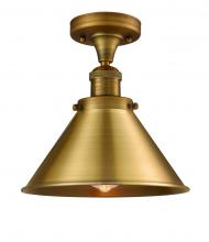 Innovations Lighting 517-1CH-BB-M10-BB - Briarcliff - 1 Light - 10 inch - Brushed Brass - Semi-Flush Mount