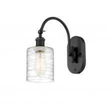 Innovations Lighting 518-1W-BK-G1113 - Cobbleskill - 1 Light - 5 inch - Matte Black - Sconce