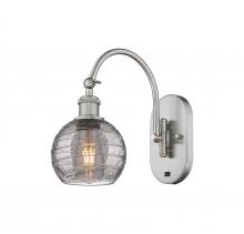 Innovations Lighting 518-1W-SN-G1213-6SM - Athens Deco Swirl - 1 Light - 6 inch - Brushed Satin Nickel - Sconce