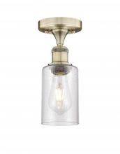 Innovations Lighting 616-1F-AB-G804 - Clymer - 1 Light - 4 inch - Antique Brass - Semi-Flush Mount