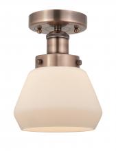 Innovations Lighting 616-1F-AC-G171 - Fulton - 1 Light - 7 inch - Antique Copper - Semi-Flush Mount