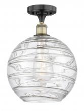 Innovations Lighting 616-1F-BAB-G1213-12 - Athens Deco Swirl - 1 Light - 12 inch - Black Antique Brass - Semi-Flush Mount