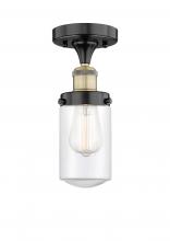 Innovations Lighting 616-1F-BAB-G312 - Dover - 1 Light - 5 inch - Black Antique Brass - Semi-Flush Mount