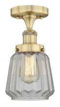 Innovations Lighting 616-1F-BB-G142 - Chatham - 1 Light - 7 inch - Brushed Brass - Semi-Flush Mount