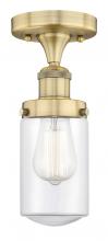 Innovations Lighting 616-1F-BB-G312 - Dover - 1 Light - 5 inch - Brushed Brass - Semi-Flush Mount