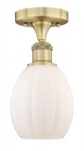 Innovations Lighting 616-1F-BB-G81 - Eaton - 1 Light - 6 inch - Brushed Brass - Semi-Flush Mount