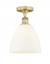 Innovations Lighting 616-1F-BB-GBD-91 - Bristol - 1 Light - 9 inch - Brushed Brass - Semi-Flush Mount