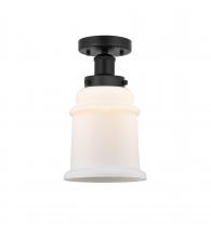 Innovations Lighting 616-1F-BK-G181 - Canton - 1 Light - 6 inch - Matte Black - Semi-Flush Mount