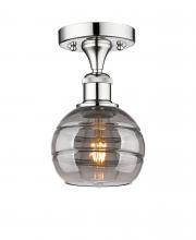 Innovations Lighting 616-1F-PC-G556-6SM - Rochester - 1 Light - 6 inch - Polished Chrome - Semi-Flush Mount