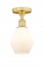 Innovations Lighting 616-1F-SG-G651-6 - Cindyrella - 1 Light - 6 inch - Satin Gold - Semi-Flush Mount