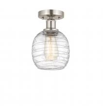 Innovations Lighting 616-1F-SN-G1013 - Belfast - 1 Light - 6 inch - Brushed Satin Nickel - Semi-Flush Mount