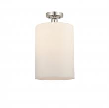 Innovations Lighting 616-1F-SN-G111-L - Cobbleskill - 1 Light - 9 inch - Brushed Satin Nickel - Semi-Flush Mount