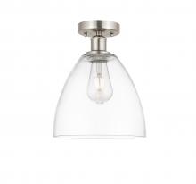 Innovations Lighting 616-1F-SN-GBD-92 - Bristol - 1 Light - 9 inch - Brushed Satin Nickel - Semi-Flush Mount