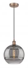 Innovations Lighting 616-1P-AC-G556-12SM - Rochester - 1 Light - 12 inch - Antique Copper - Cord hung - Mini Pendant