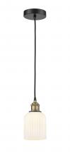 Innovations Lighting 616-1P-BAB-G559-5GWH - Bridal Veil - 1 Light - 5 inch - Black Antique Brass - Cord hung - Mini Pendant