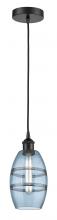 Innovations Lighting 616-1P-BK-G557-6BL - Vaz - 1 Light - 6 inch - Matte Black - Cord hung - Mini Pendant