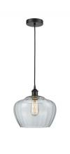  616-1P-BK-G92-L - Fenton - 1 Light - 11 inch - Matte Black - Cord hung - Mini Pendant