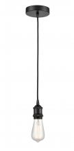  616-1P-BK - Edison - 1 Light - 2 inch - Matte Black - Cord hung - Mini Pendant