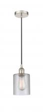 Innovations Lighting 616-1P-PN-G112 - Cobbleskill - 1 Light - 5 inch - Polished Nickel - Cord hung - Mini Pendant