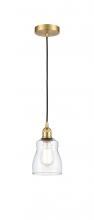 Innovations Lighting 616-1P-SG-G392 - Ellery - 1 Light - 5 inch - Satin Gold - Cord hung - Mini Pendant