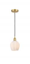 Innovations Lighting 616-1P-SG-G461-6 - Norfolk - 1 Light - 6 inch - Satin Gold - Cord hung - Mini Pendant