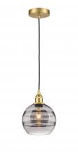 Innovations Lighting 616-1P-SG-G556-8SM - Rochester - 1 Light - 8 inch - Satin Gold - Cord hung - Mini Pendant