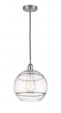 Innovations Lighting 616-1P-SN-G556-12CL - Rochester - 1 Light - 12 inch - Brushed Satin Nickel - Cord hung - Mini Pendant