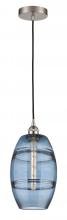 Innovations Lighting 616-1P-SN-G557-8BL - Vaz - 1 Light - 8 inch - Brushed Satin Nickel - Cord hung - Mini Pendant