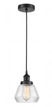 Innovations Lighting 616-1PH-BK-G172 - Fulton - 1 Light - 7 inch - Matte Black - Cord hung - Mini Pendant