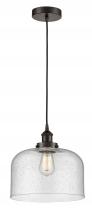 Innovations Lighting 616-1PH-OB-G74-L - Bell - 1 Light - 12 inch - Oil Rubbed Bronze - Cord hung - Mini Pendant