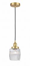 Innovations Lighting 616-1PH-SG-G302 - Colton - 1 Light - 6 inch - Satin Gold - Cord hung - Mini Pendant