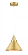 Innovations Lighting 616-1PH-SG-M10-SG - Briarcliff - 1 Light - 10 inch - Satin Gold - Cord hung - Mini Pendant