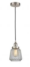 Innovations Lighting 616-1PH-SN-G142 - Chatham - 1 Light - 7 inch - Brushed Satin Nickel - Cord hung - Mini Pendant