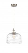 Innovations Lighting 616-1PH-SN-G713-L - Bell - 1 Light - 12 inch - Brushed Satin Nickel - Cord hung - Mini Pendant