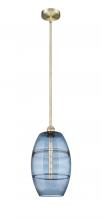  616-1S-AB-G557-10BL - Vaz - 1 Light - 10 inch - Antique Brass - Cord hung - Mini Pendant