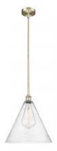 Innovations Lighting 616-1S-AB-GBC-164-LED - Berkshire - 1 Light - 16 inch - Antique Brass - Cord hung - Pendant