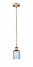 Innovations Lighting 616-1S-AC-G559-5BL - Bridal Veil - 1 Light - 5 inch - Antique Copper - Cord hung - Mini Pendant