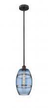 Innovations Lighting 616-1S-BK-G557-8BL - Vaz - 1 Light - 8 inch - Matte Black - Cord hung - Mini Pendant