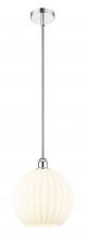 Innovations Lighting 616-1S-PC-G1217-12WV - White Venetian - 1 Light - 12 inch - Polished Chrome - Stem Hung - Mini Pendant