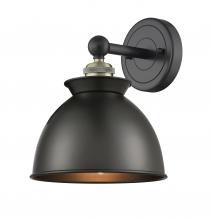 Innovations Lighting 616-1W-BAB-M14-BK - Adirondack - 1 Light - 8 inch - Black Antique Brass - Sconce