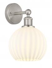 Innovations Lighting 616-1W-SN-G1217-8WV - White Venetian - 1 Light - 8 inch - Satin Nickel - Sconce