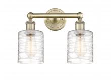 Innovations Lighting 616-2W-AB-G1113 - Cobbleskill - 2 Light - 14 inch - Antique Brass - Bath Vanity Light