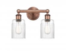 Innovations Lighting 616-2W-AC-G342 - Hadley - 2 Light - 14 inch - Antique Copper - Bath Vanity Light