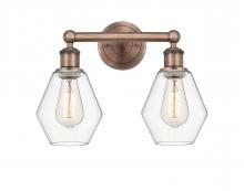 Innovations Lighting 616-2W-AC-G652-6 - Cindyrella - 2 Light - 15 inch - Antique Copper - Bath Vanity Light